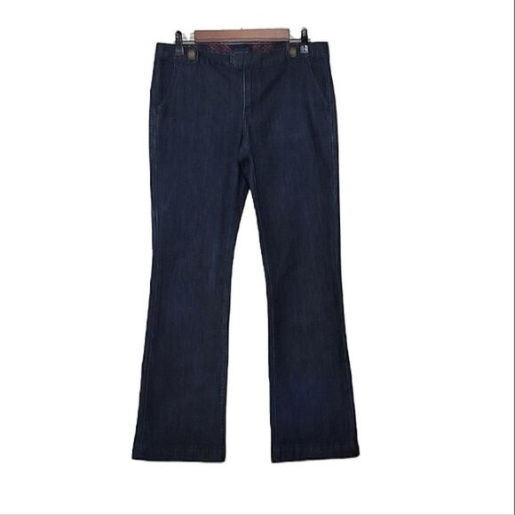 Tommy Hilfiger Vintage Mid Rise Boot Cut Dark Wash Denim Blue Jeans Size 6 - Picture 1 of 8